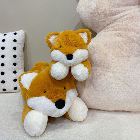 Peluche renard à fourrure adorable
