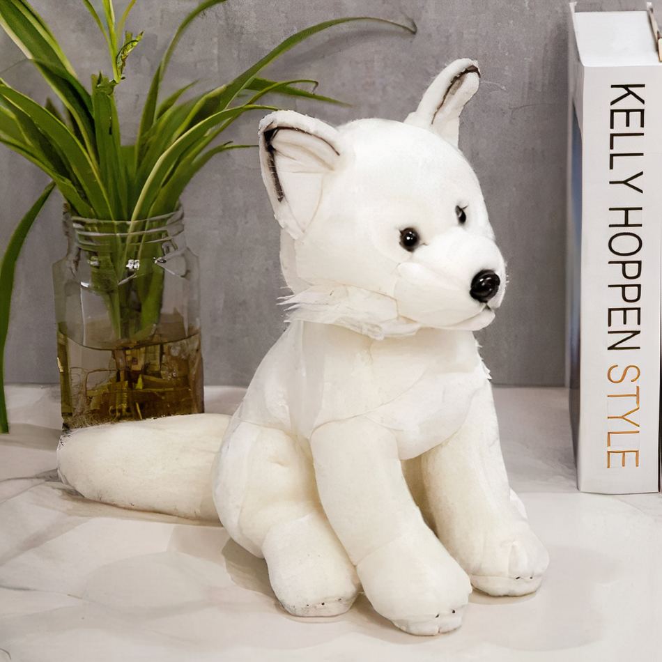 Peluche Renard Blanc des Montagnes
