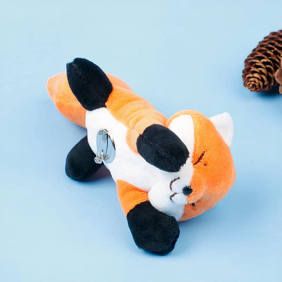 Peluche Renard Doux - Broche en Peluche Câlin et Chaleureux