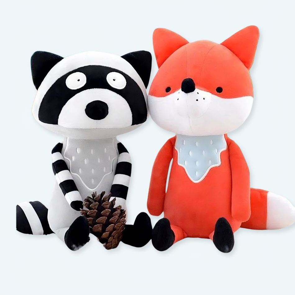 Peluche douce renard compagnon câlin automnal chaleureux
