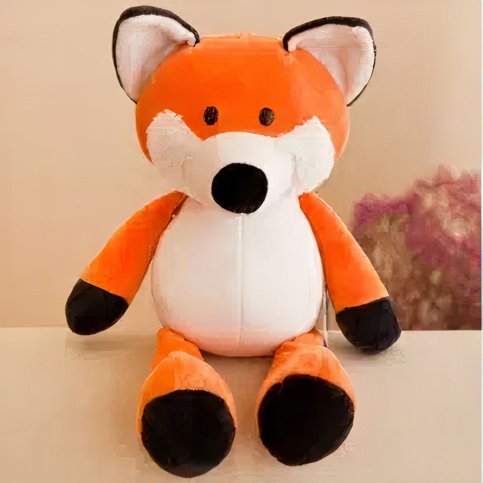 Peluche renard doux automne câlin chaleureux