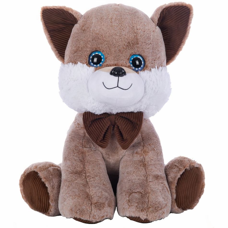 Peluche Renard Doux : Yeux Bleus - Chambre Cosy Enfant