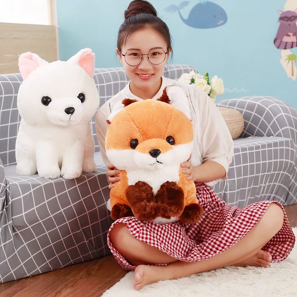 Peluche Renard Marron Adorable et Doux Kawaii pour Enfant