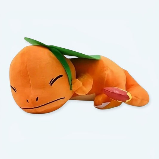 Peluche Salamèche câline kawaii douce et endormie pour enfant