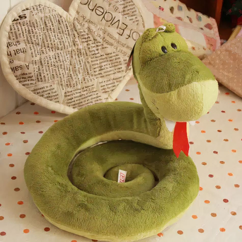 Peluche Serpent Doux Enfant - Animal Sonore & Réaliste