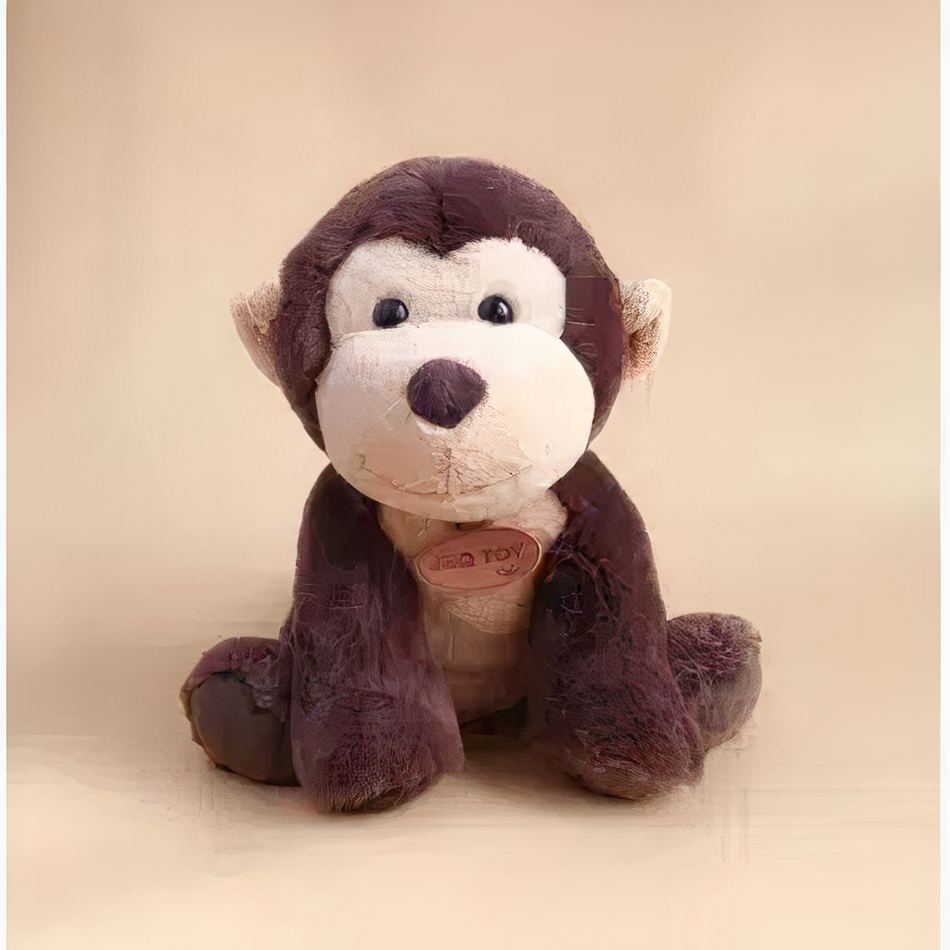 Peluche singe doux câlin pour enfant - Jungle coton