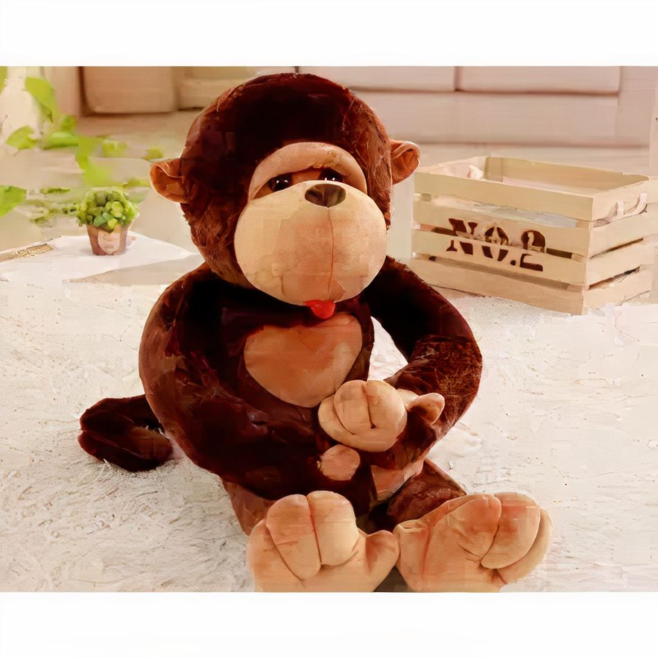 Peluche singe doux pour enfant câlin et  de la jungle