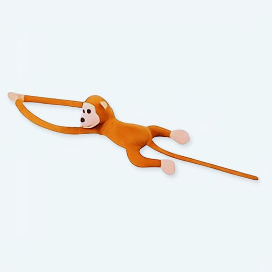 Peluche Singe Kawaii - Marron, Queue Longue et Douce pour Enfants