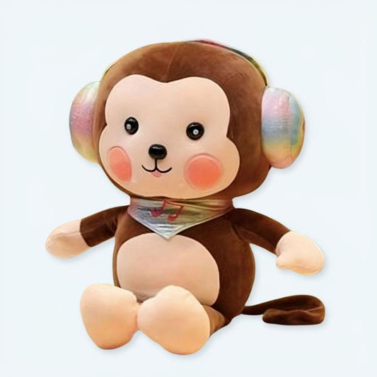 Peluche Singe Marron Kawaii - Idéale pour les Enfants et la Chambre