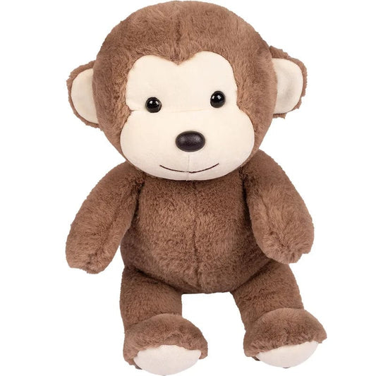 Peluche singe marron adorable