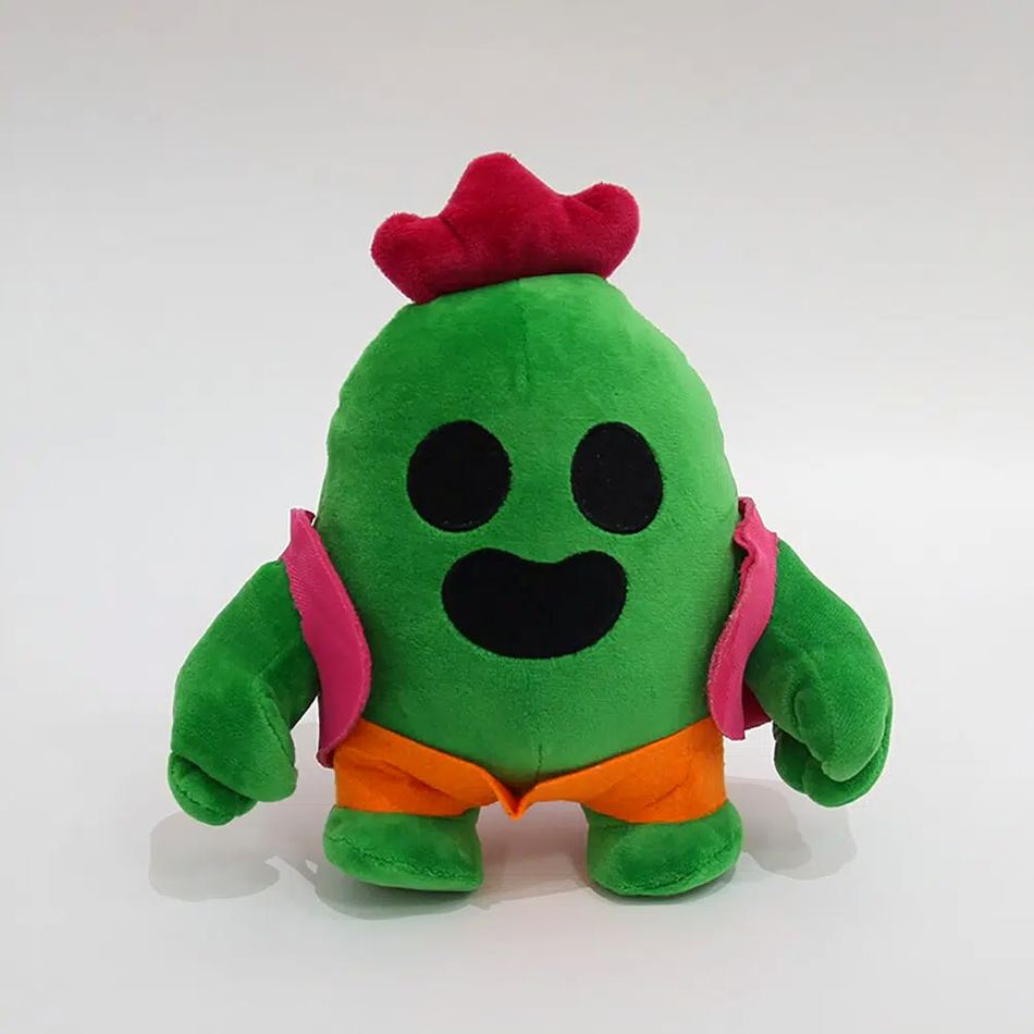 Peluche Spike - Héros Doux et Coloré de Brawl Stars
