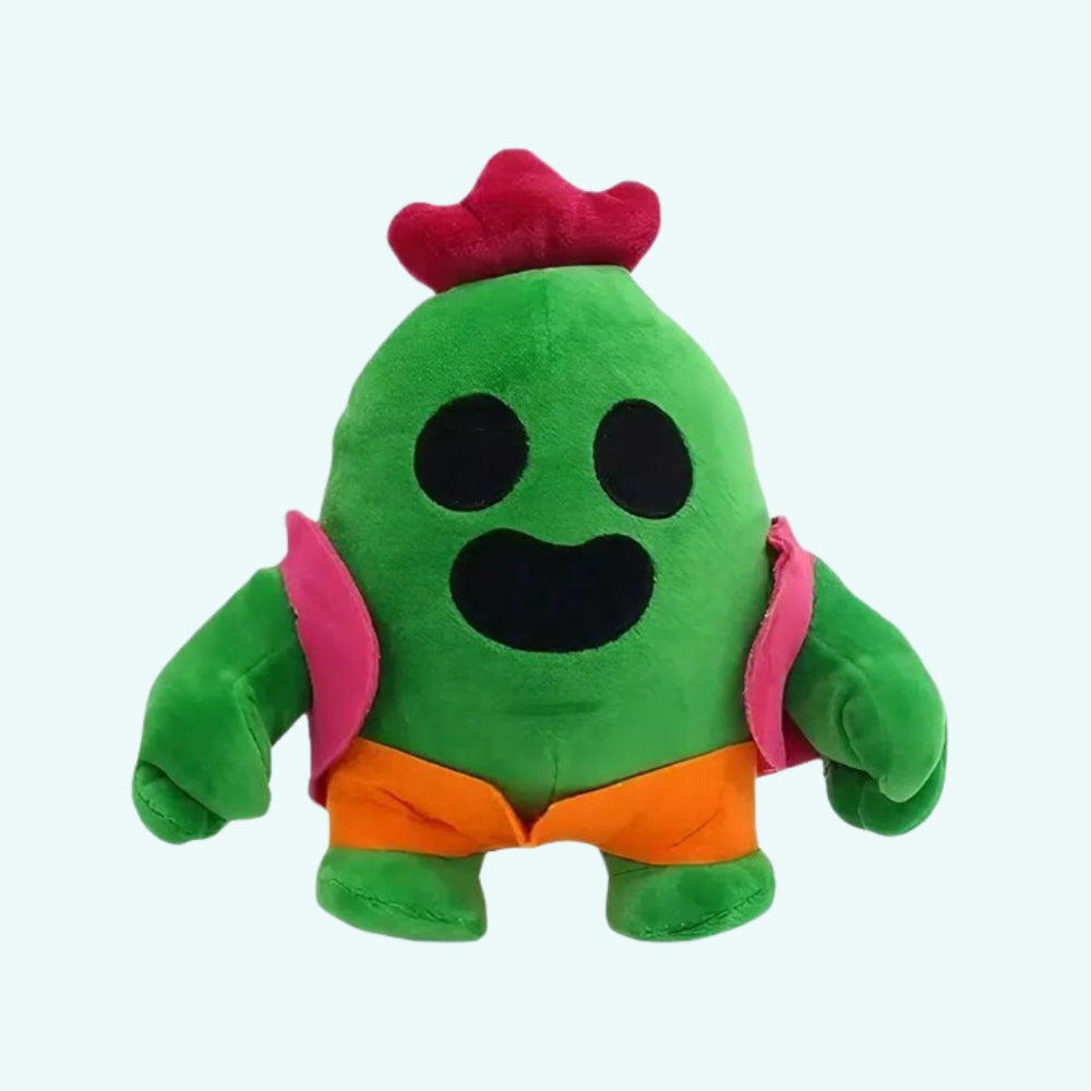 Peluche Spike - Héros Doux et Coloré de Brawl Stars
