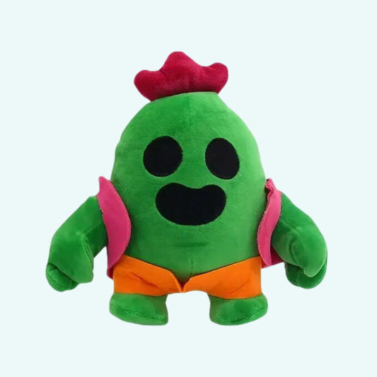 Peluche Spike - Héros Doux et Coloré de Brawl Stars