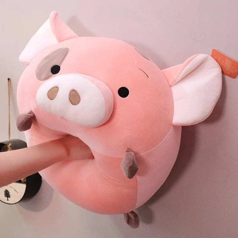 Peluche Squishmallow Cochon Rose Tacheté