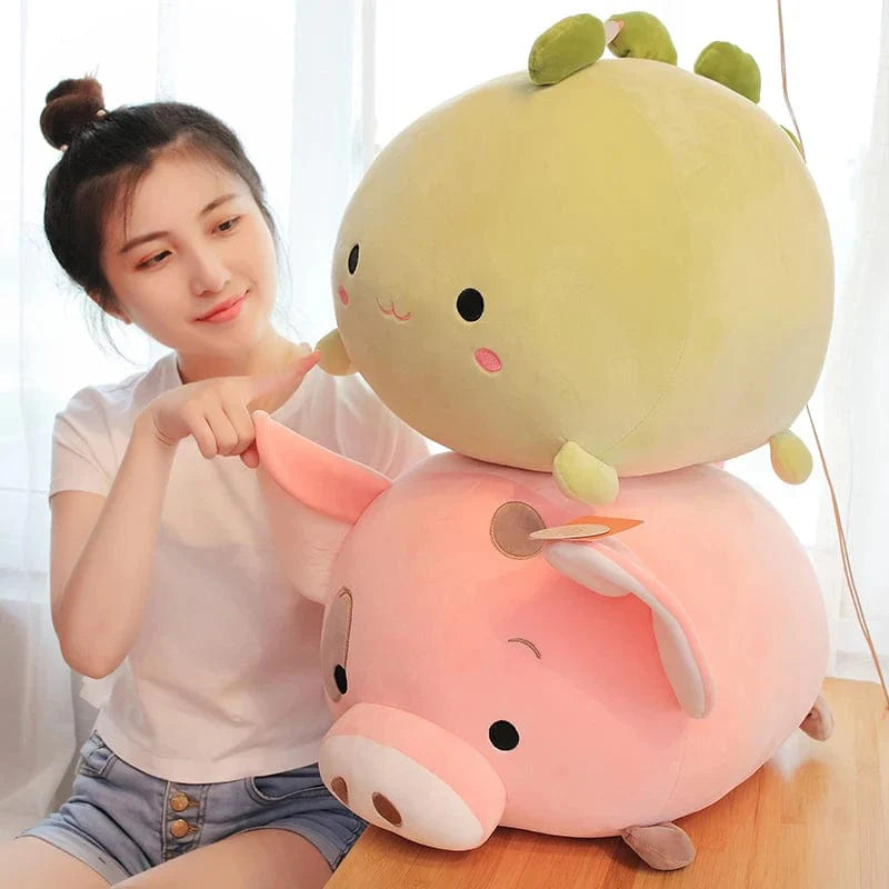 Peluche Squishmallow - Dinosaure Vert