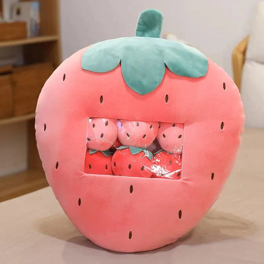 Peluche Squishmallow Fraise Géante Ultra-Douce