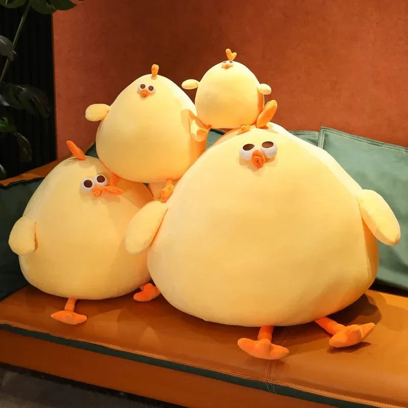 Peluche squishmallow Poule Beige et Douce