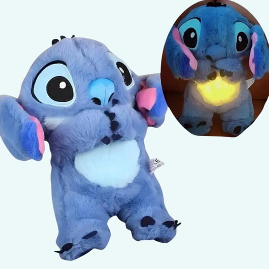 Peluche Stitch relaxante avec berceuse douce et respirante