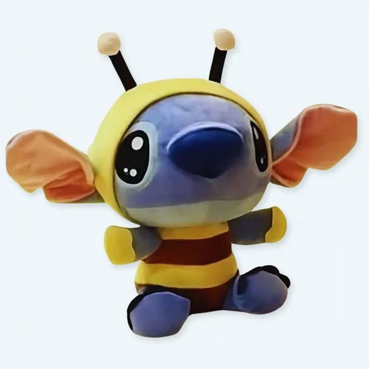 Peluche Stitch déguisé en abeille, câlin doux pour enfants