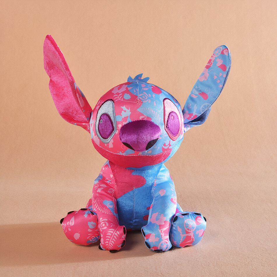 Peluche Stitch Disney Rose Bleu Clair - Idéale pour Câliner et Doux pour les Enfants