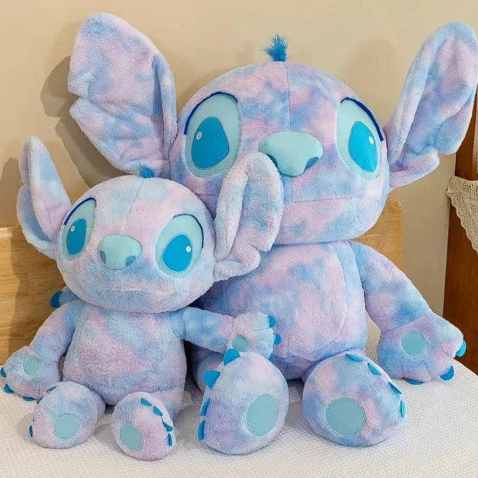 Peluche Stitch en peluche douce bleu dégradé