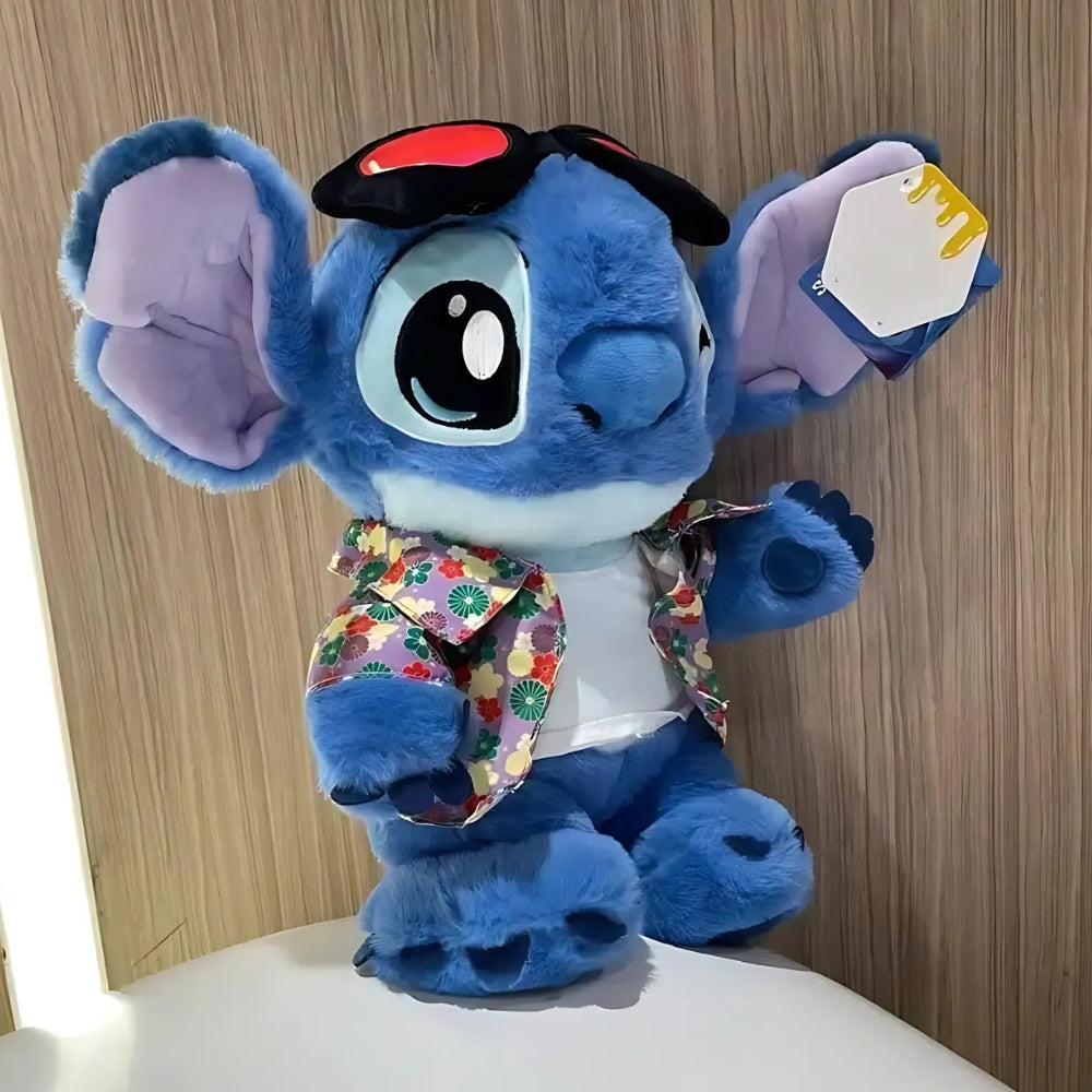 Peluche Stitch Fleurs Tropicales - Douce et Câline pour Enfant