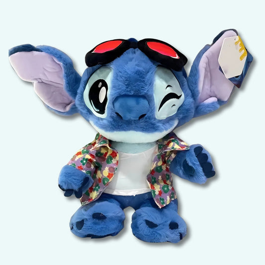 Peluche Stitch Fleurs Tropicales - Douce et Câline pour Enfant