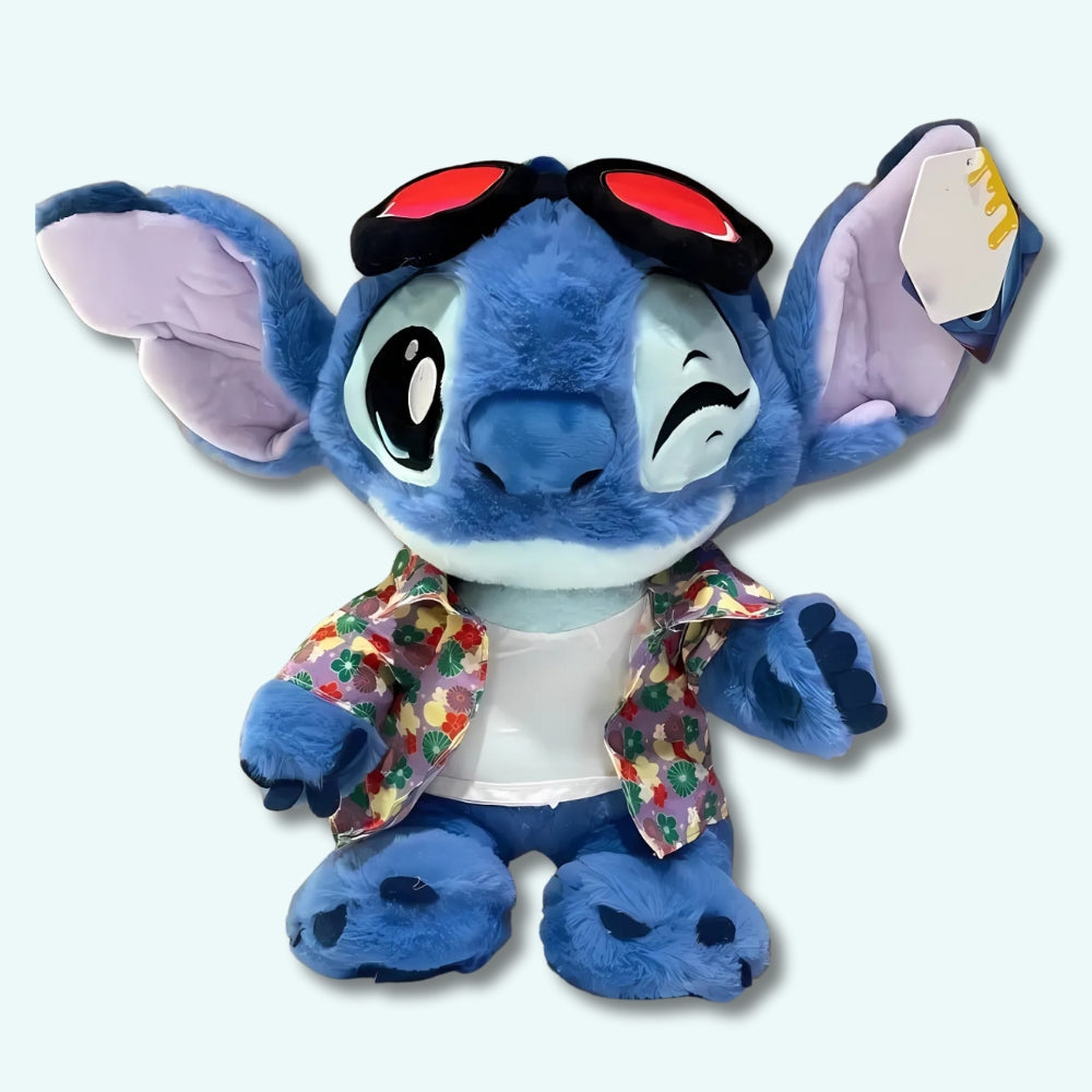 Peluche Stitch Fleurs Tropicales - Douce et Câline pour Enfant