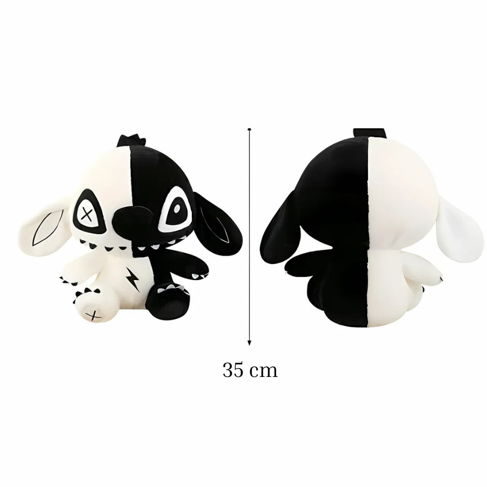 Peluche Stitch noir & blanc Disney