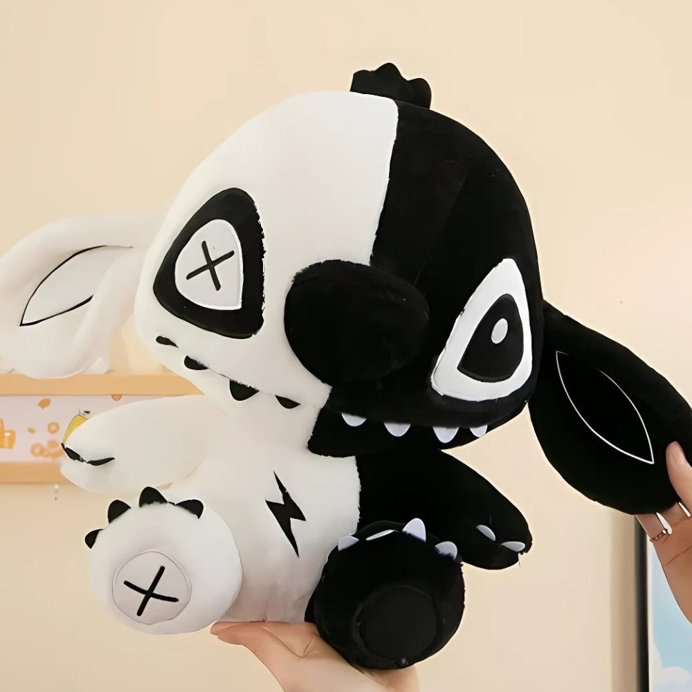 Peluche Stitch noir & blanc Disney