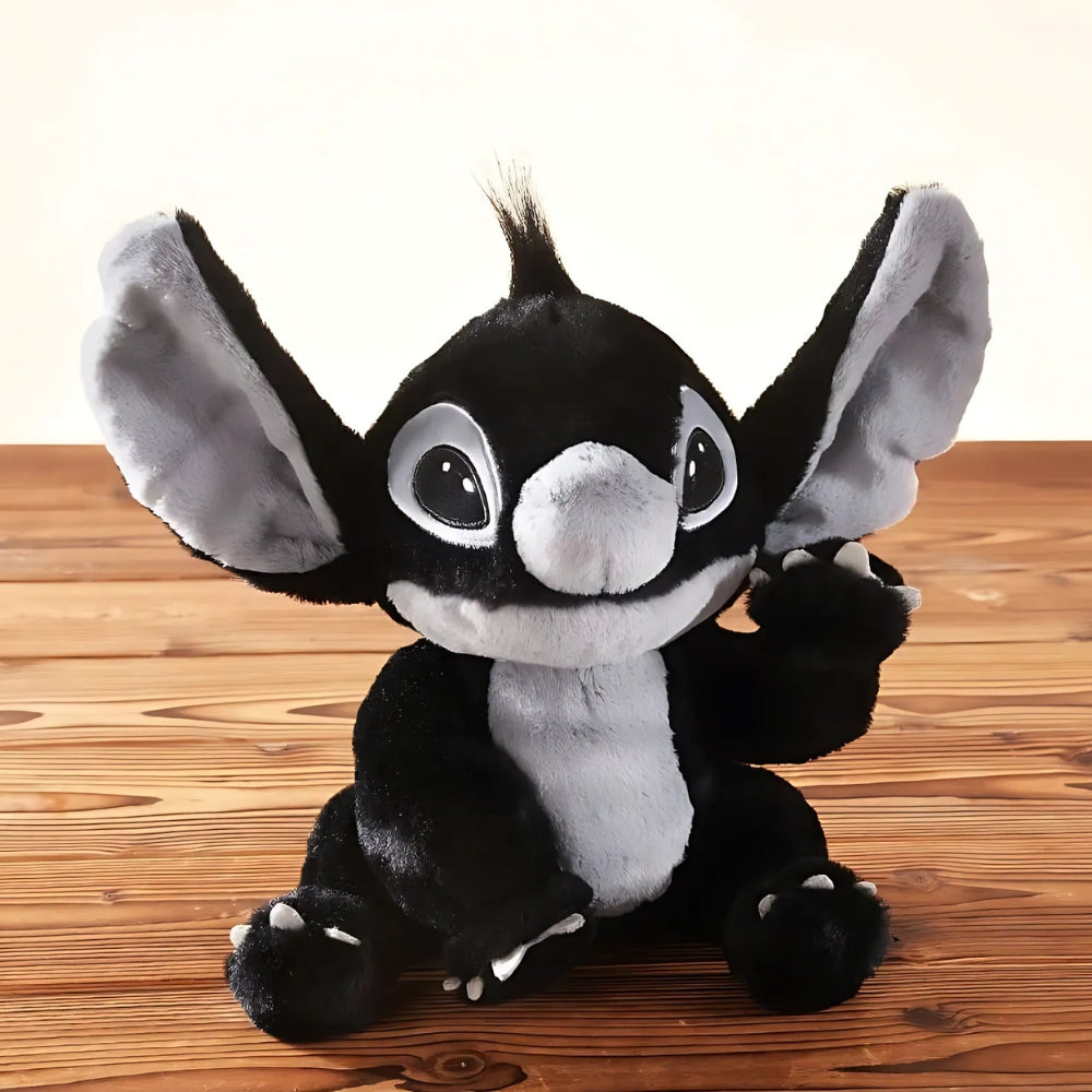 Peluche Stitch noire douce pour collection Disney des enfants