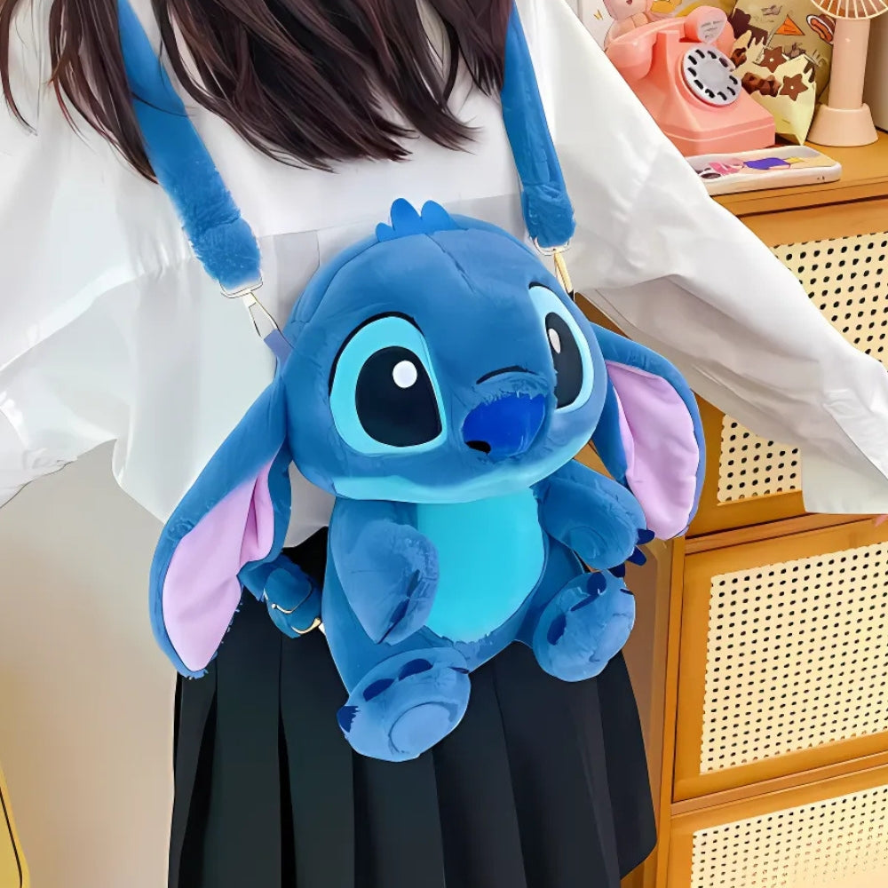 Sac à dos Peluche Stitch doux univers Disney pour enfant