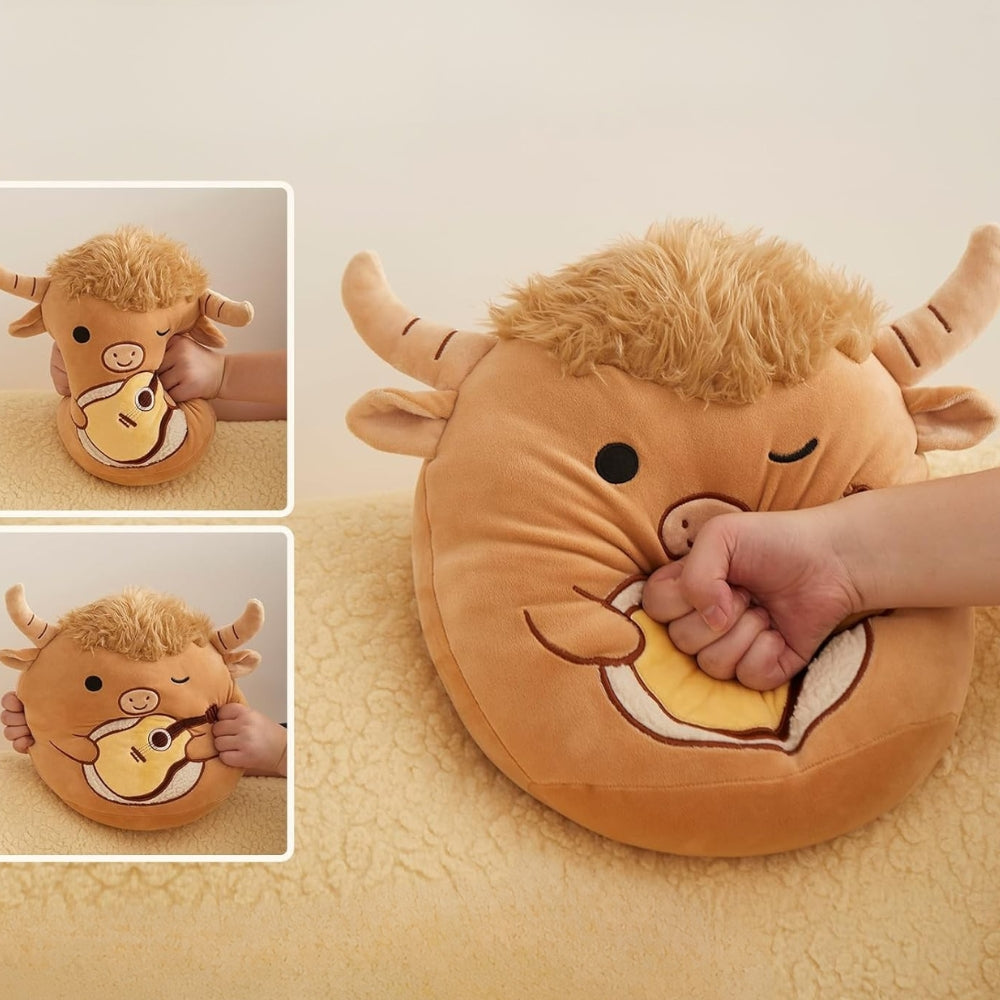 Squishmallow Peluche Taureau Musicien