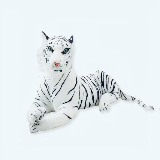 Tigre Blanc Géant en Peluche Douce pour Enfants - Hiver câlin