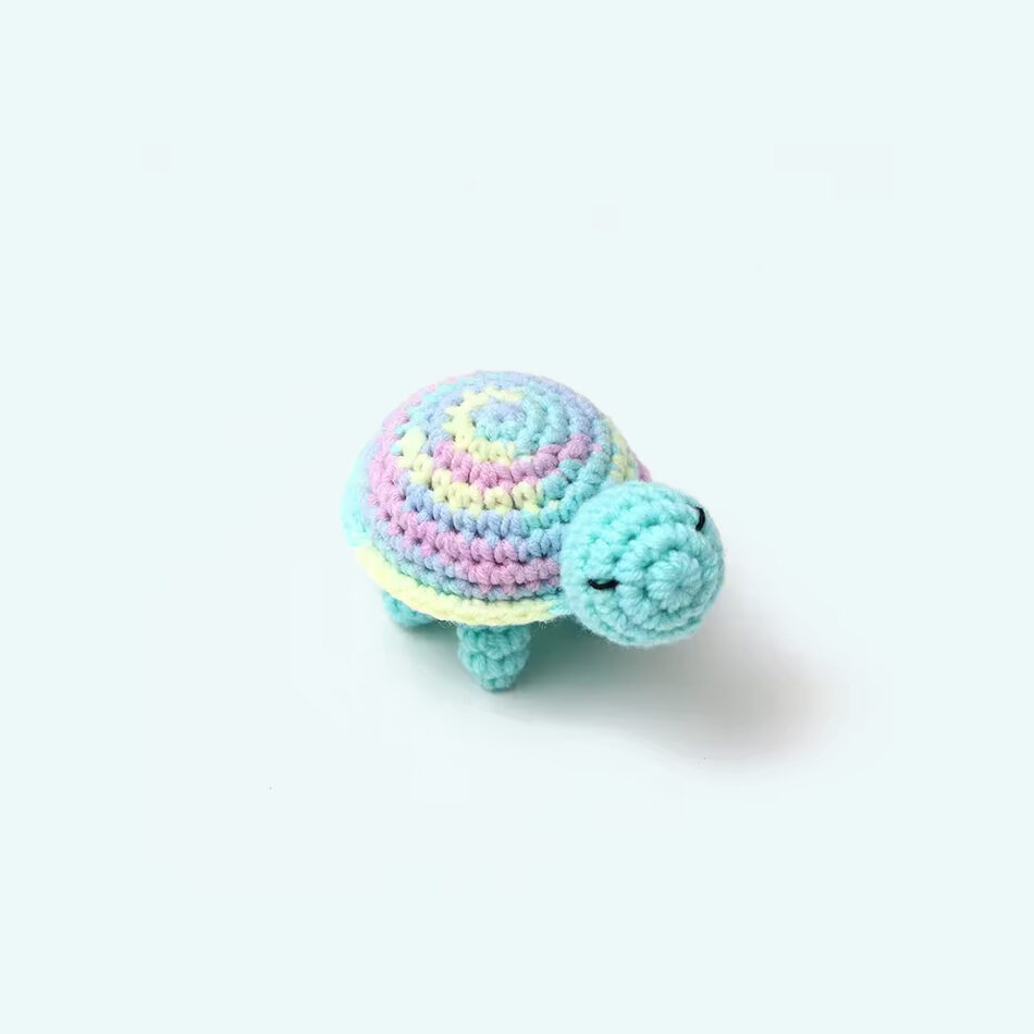 Peluche Tortue Crochet Douce pour Enfant Marin câlin