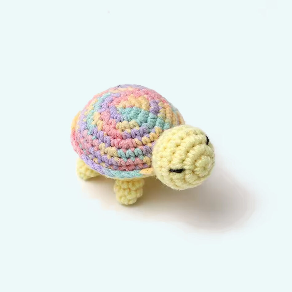 Peluche Tortue Crochet Douce pour Enfant Marin câlin