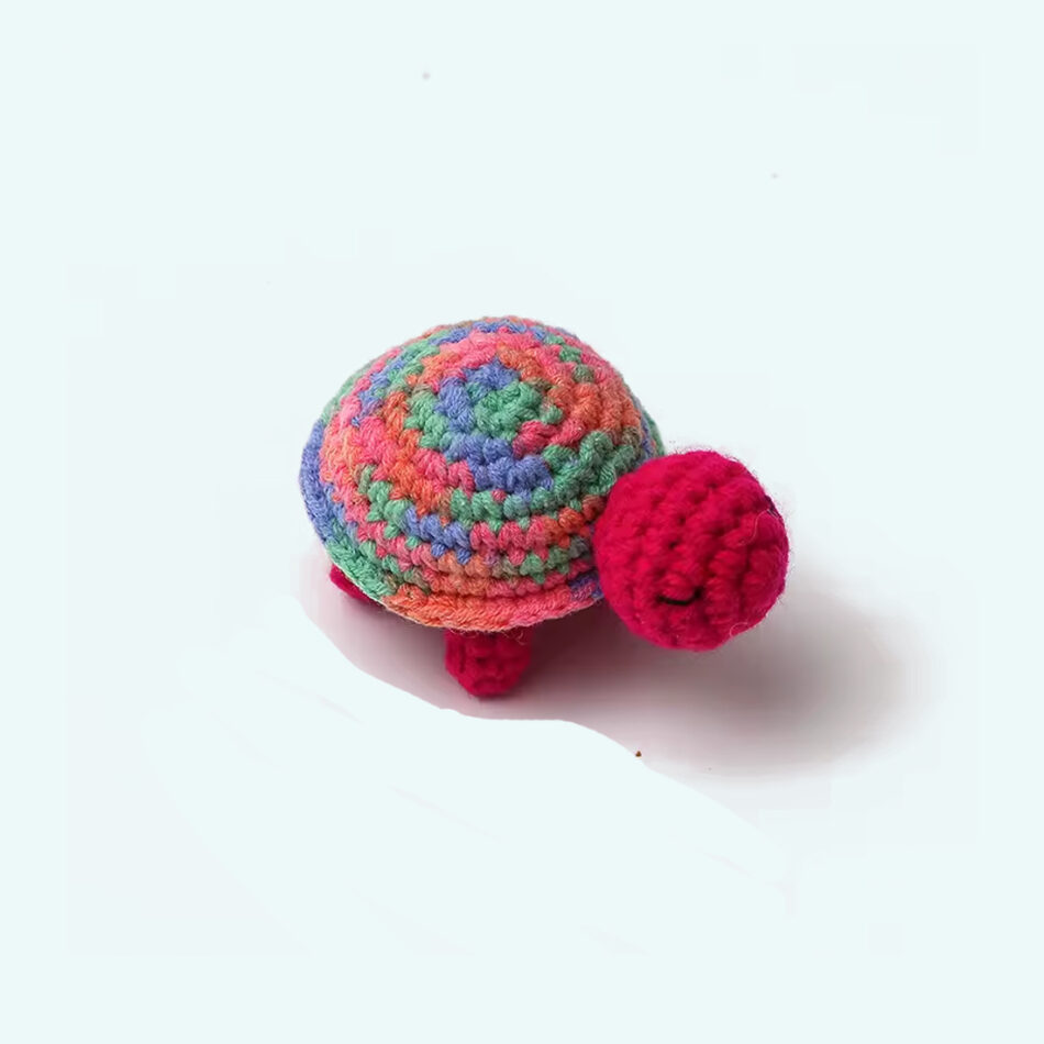 Peluche Tortue Crochet Douce pour Enfant Marin câlin
