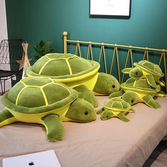 Peluche tortue des ocĂ©ans verte