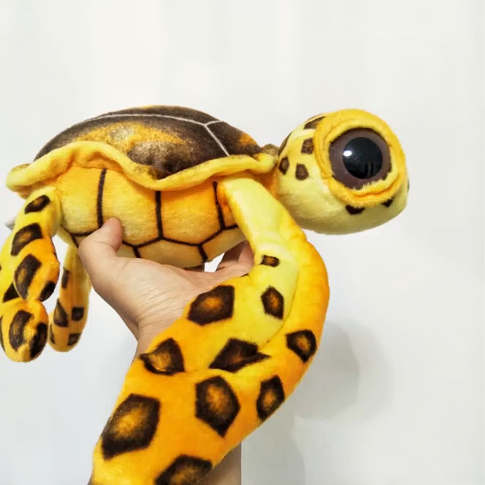 Peluche Tortue à Grands Yeux Douce et Câline pour Enfant