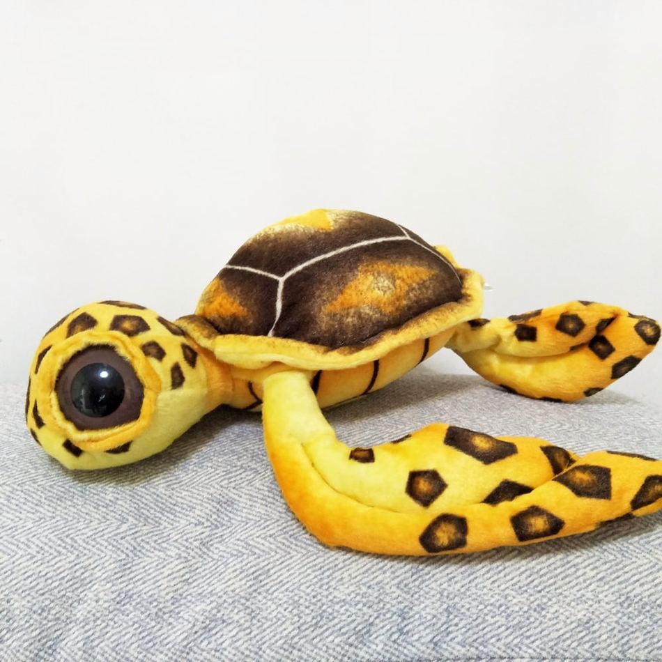 Peluche Tortue à Grands Yeux Douce et Câline pour Enfant
