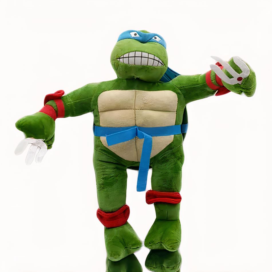 Peluche Tortue Ninja douce verte - Figurine héros pour enfant
