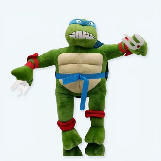 Peluche Tortue Ninja douce verte - Figurine héros pour enfant