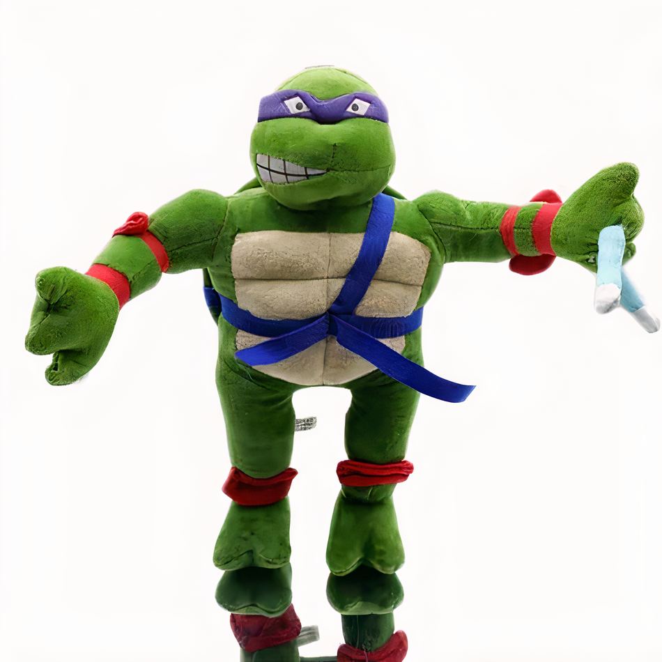Peluche Tortue Ninja douce verte - Figurine héros pour enfant