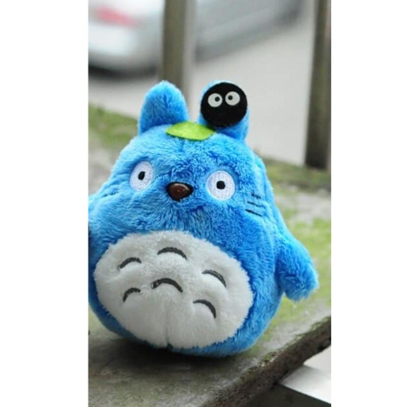 Peluche Totoro bleu - Porte-clés Kawaii - Accessoire Mignon