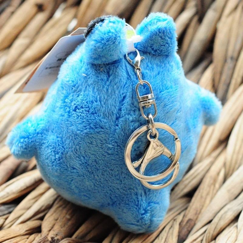 Peluche Totoro bleu - Porte-clés Kawaii - Accessoire Mignon
