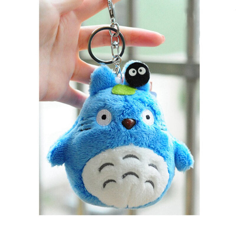 Peluche Totoro bleu - Porte-clés Kawaii - Accessoire Mignon