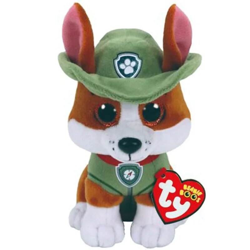 Peluche Tracker Pat Patrouille - chien doux et câlin