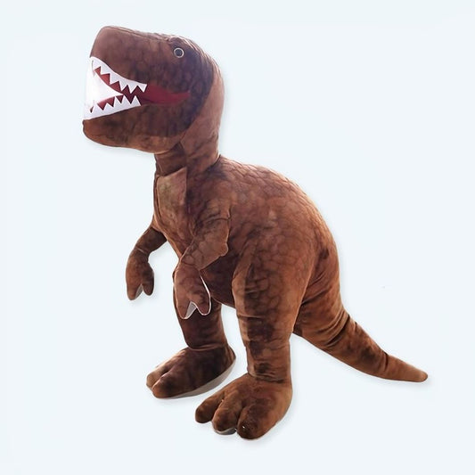 Peluche Tyrannosaure Marron Réaliste pour Enfant Aventureux