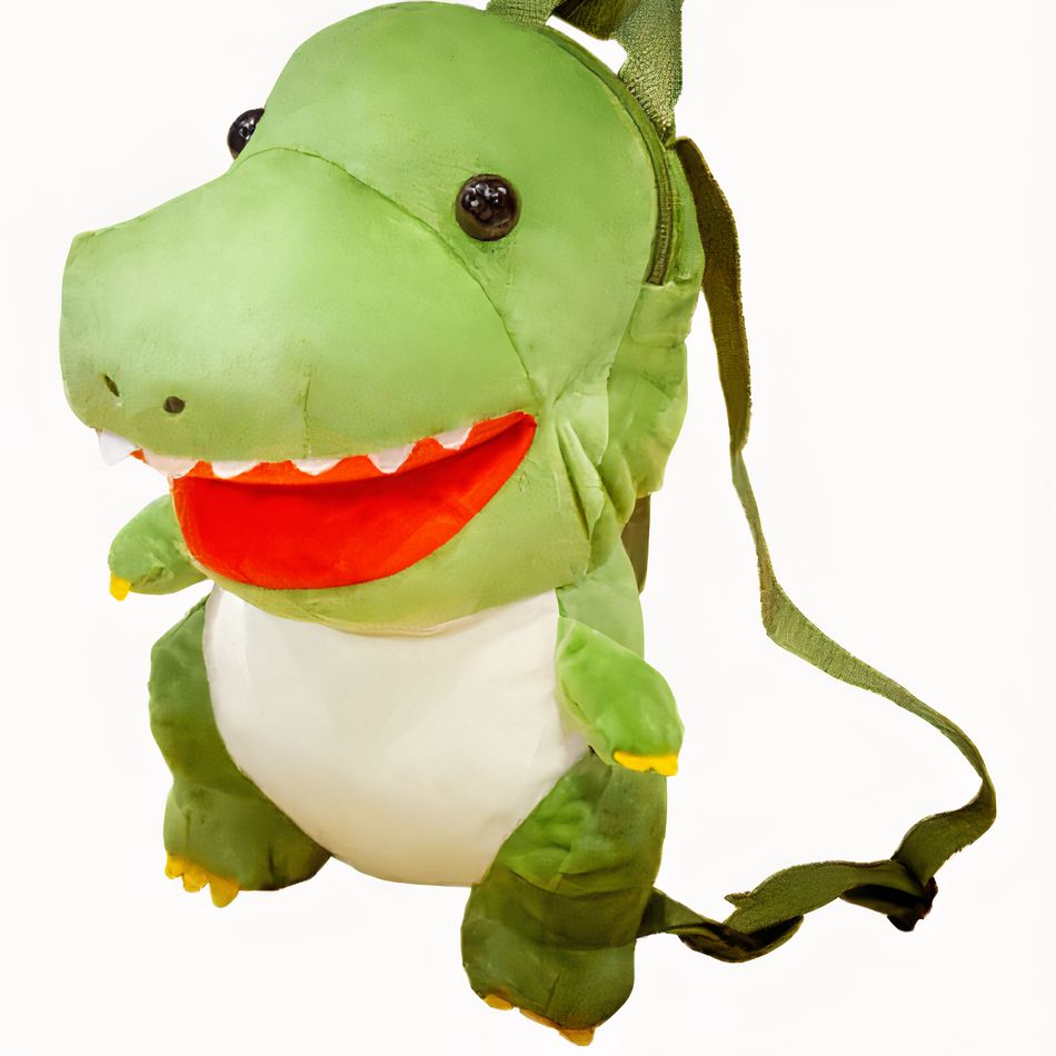 Peluche Tyrannosaure Fun et Douce avec Sac à Dos pour Enfant