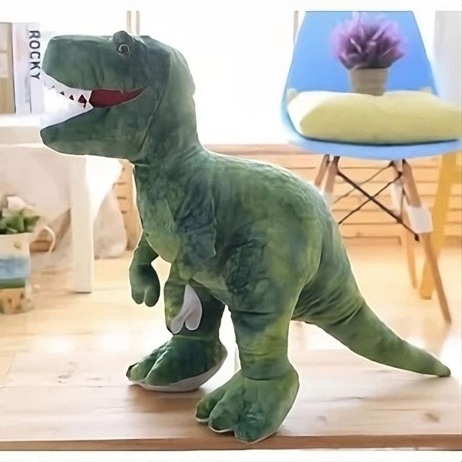 Peluche Tyrannosaure Vert Géant - Doux pour les Enfants de l'Ère Jurassique